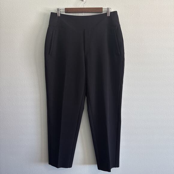 Athleta Endless High Rise Pants Black Dress Stretch Casual Career Size 12 - Picture 2 of 6